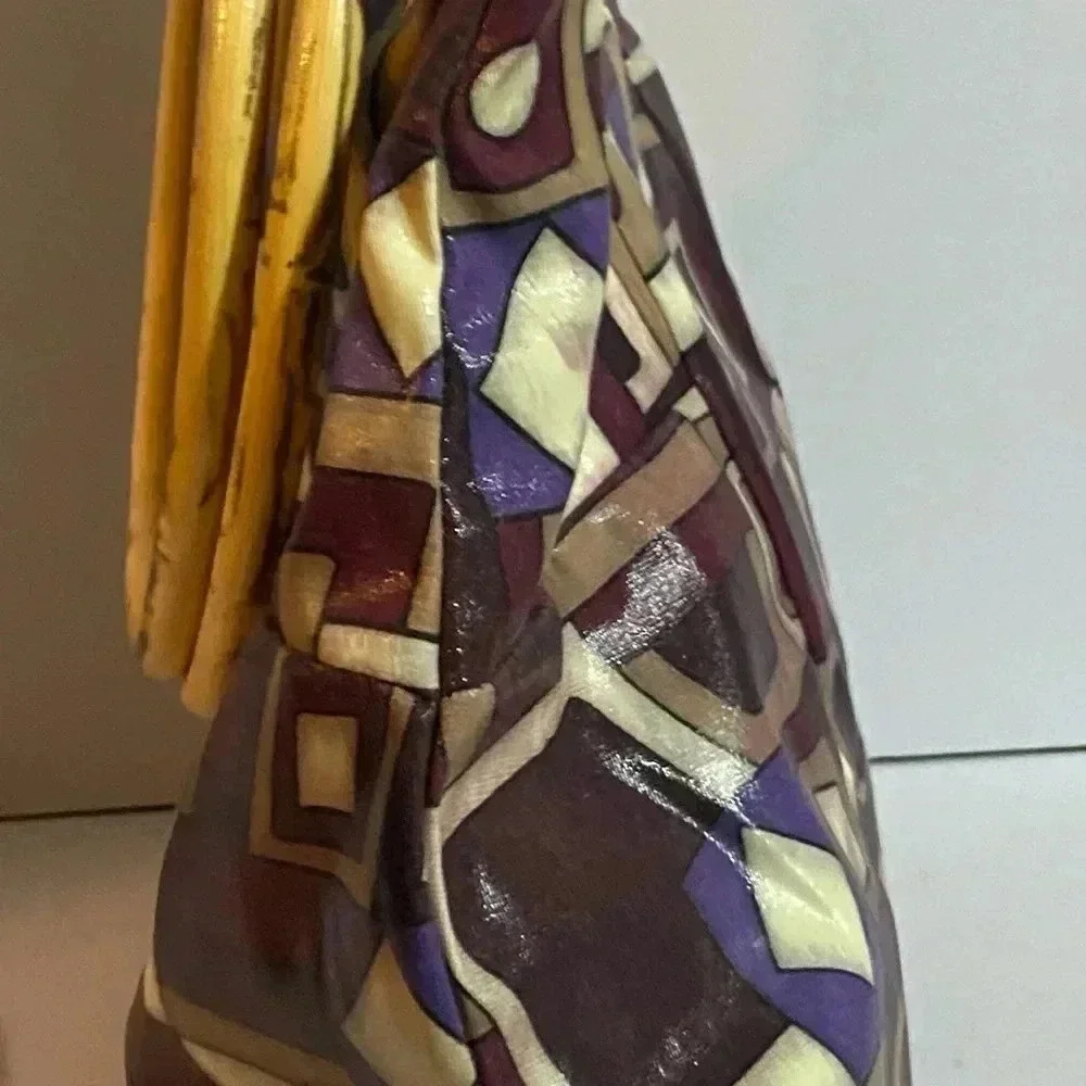 Comeco print nylon satchel handbag
